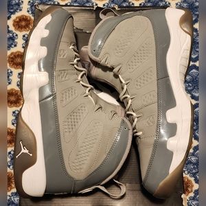 AIR JORDAN 9 RETRO, SIZE: 11,COLOR: MEDIUM GREY/WHT-GREY